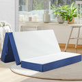 Folding Mattress Queen Size, Memory Foam 6 inch Tri Portable Trifold Mattress Topper Queen with Breathable & Washable Cover, Fol