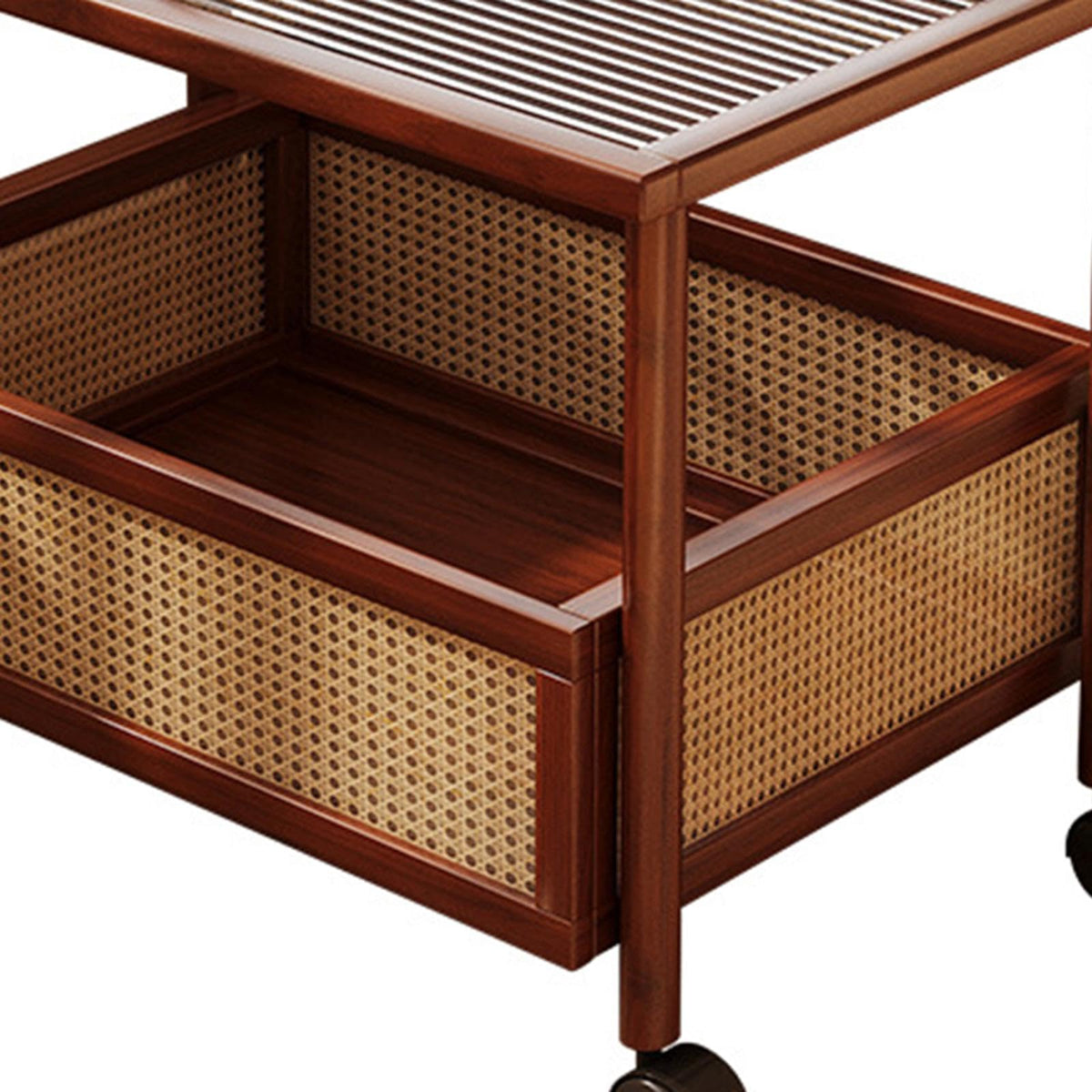 Meadawgs& Movable Side Table Sturdy Stylish 2 Tier Rolling Cart for Office Bar Kitchen 70x40x70cm|Home & Garden | Kitchen Dining
