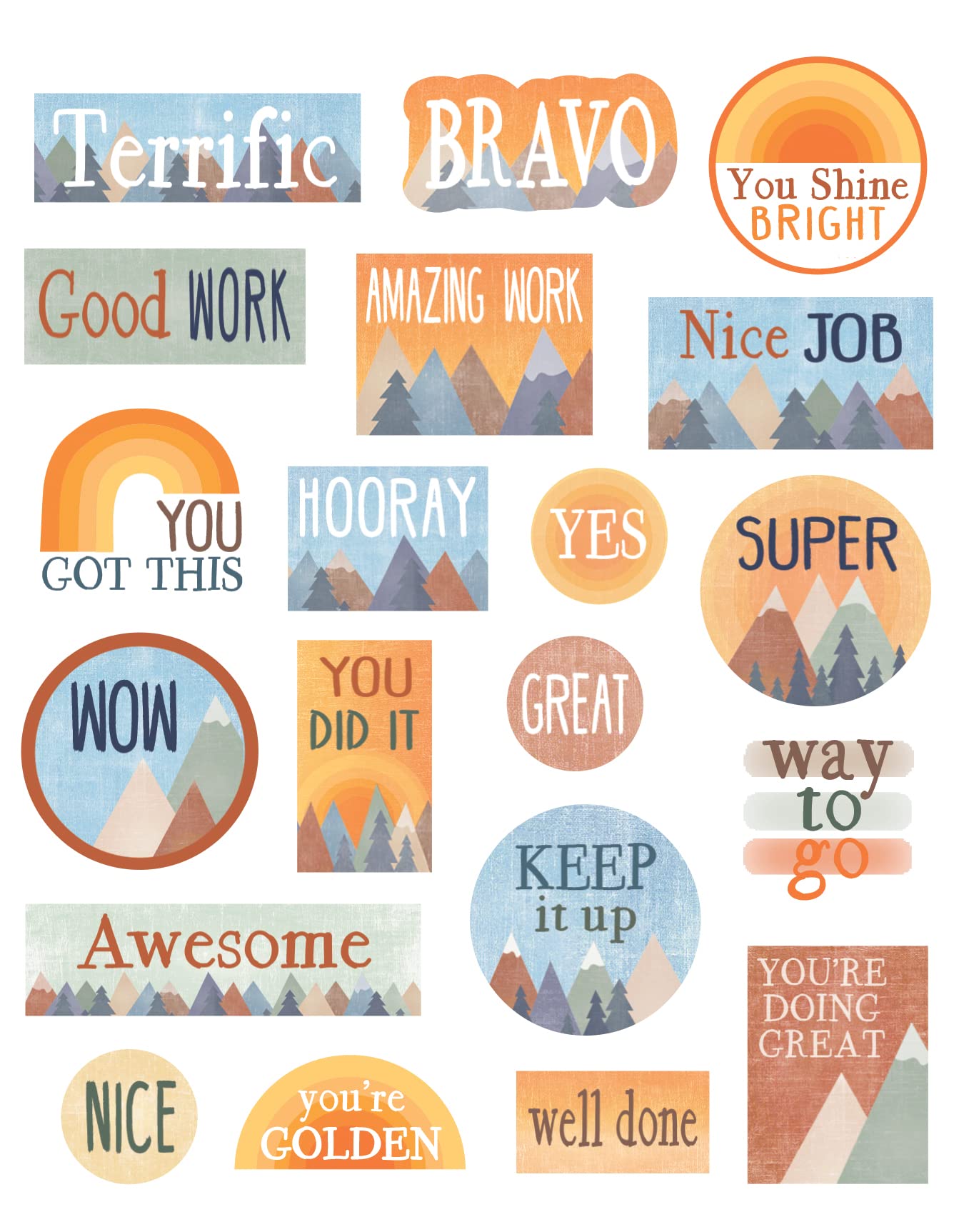 Moving Mountains Stickers