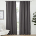 Nicetown Bedroom Blackout Draperies And Window Treatment- (Gray Color) 52 Width X 72 Length, 2 Panels Set, Solid Blackout Curtain Panels