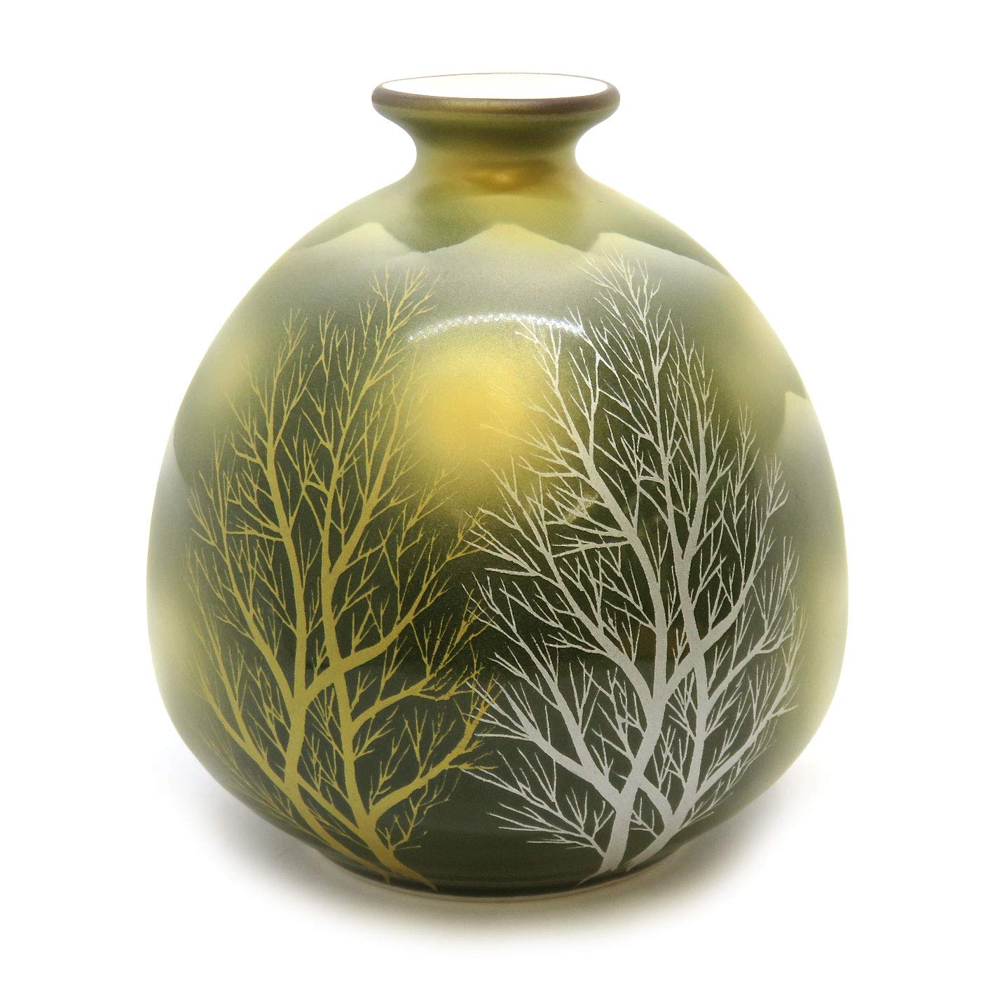 KUTANI YAKI(ware) Vase Gold clouds