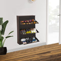 Delite Kom 29 Wide, 6 Shelf Metal Shoe Rack Wall Mounted For Home With Central Lock | Holds Upto 24 Shoes Or 36 Slippers Pair |