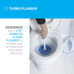 Mr. Clean Turbo Plunger And Bowl Brush Caddy Set, Toilet Brush Plunger Combo 5-1/2 In.