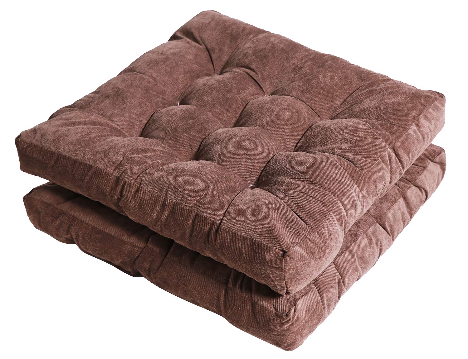 Tiita Indoor/Outdoor Chair Cushions 22' X 22' Seat Pillow Cushion Set Of 2 Square Chair Pads For Sitting Patio Garden Floor Th
