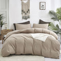 Cottonight Cream Coffee Comforter Set Queen Khaki Bedding Comforter Set Full Dark Champagne Solid Blanket Quilts Cream Khaki Mod