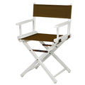 Casual Home 200-01/021-45 Director Chair 18" - Classic Height Whiteframe/Brown Canvas