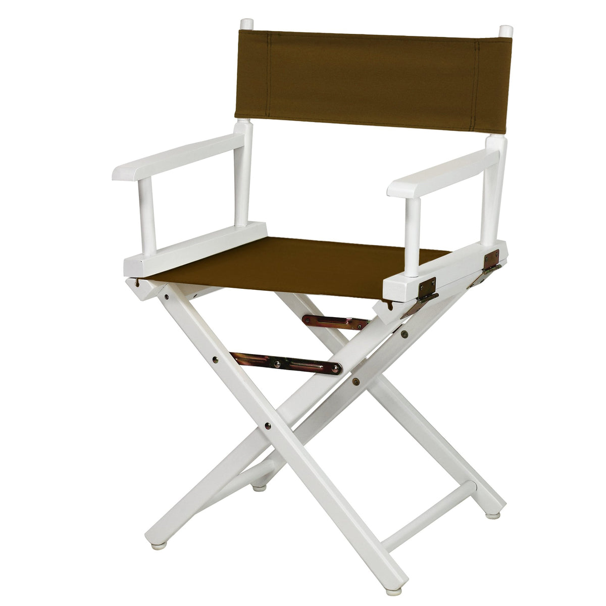 Casual Home 200-01/021-45 Director Chair 18&quot; - Classic Height Whiteframe/Brown Canvas