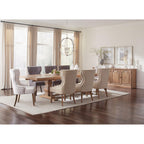 Donny Osmond Home Florence Server with Raised Panels and Nested Drawers, Rustic Smoke
