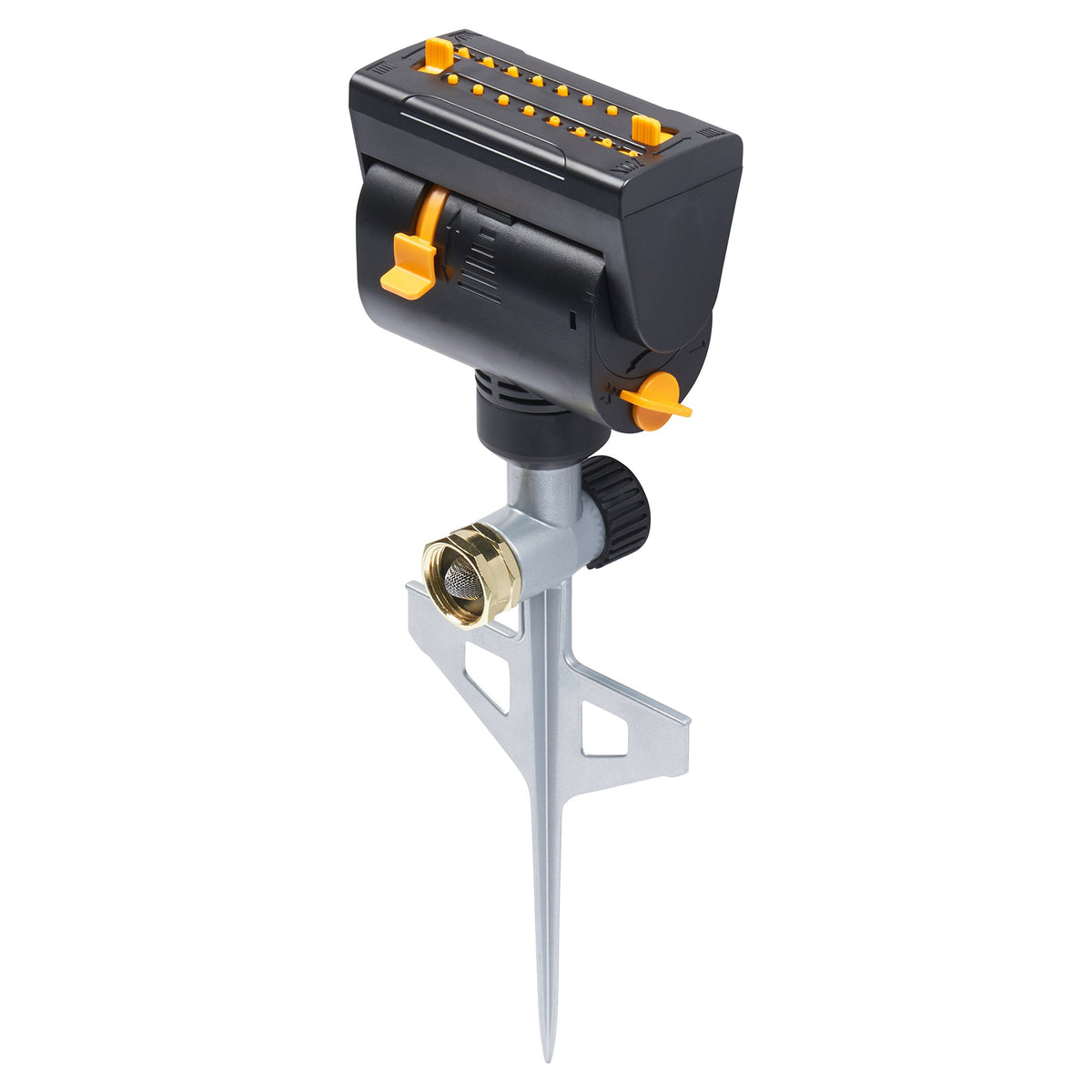 Melnor Xt Mini-Turbo Oscillating Sprinkler On A Spike With One Touch Width Control & Flow Control, And Rotation, Waters Up To 3,
