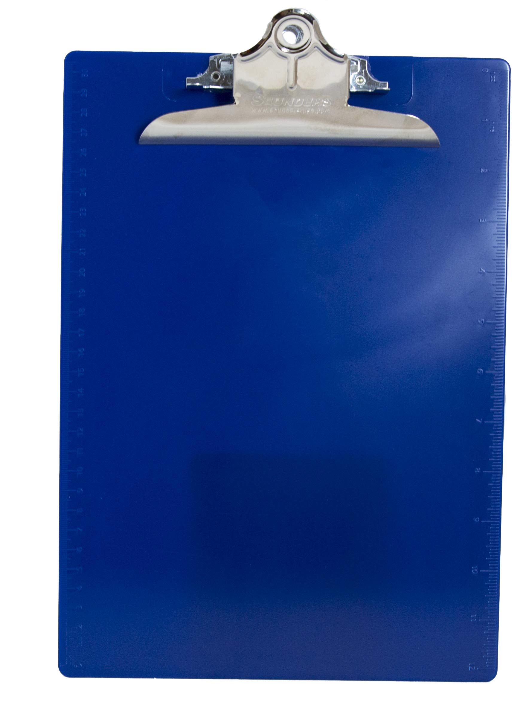 Saunders Recycled Plastic Clipboards, Blue, Sau21602