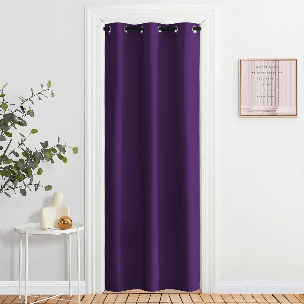 Nicetown Energy Saving Blackout Darkening Drape, Triple Weave Home Decoration Thermal Insulated Solid Ring Top Blackout Curtain/Drape For Bedroom(1 Panel, 42 X 84 Inch, Royal Purple)
