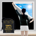 100% Blackout Blind Curtains Window Cover [XXL Size 118''x 59'' ] [DIY Cut to Any Size or Shape] [Hook&Loop Tabs][Portable Bags 