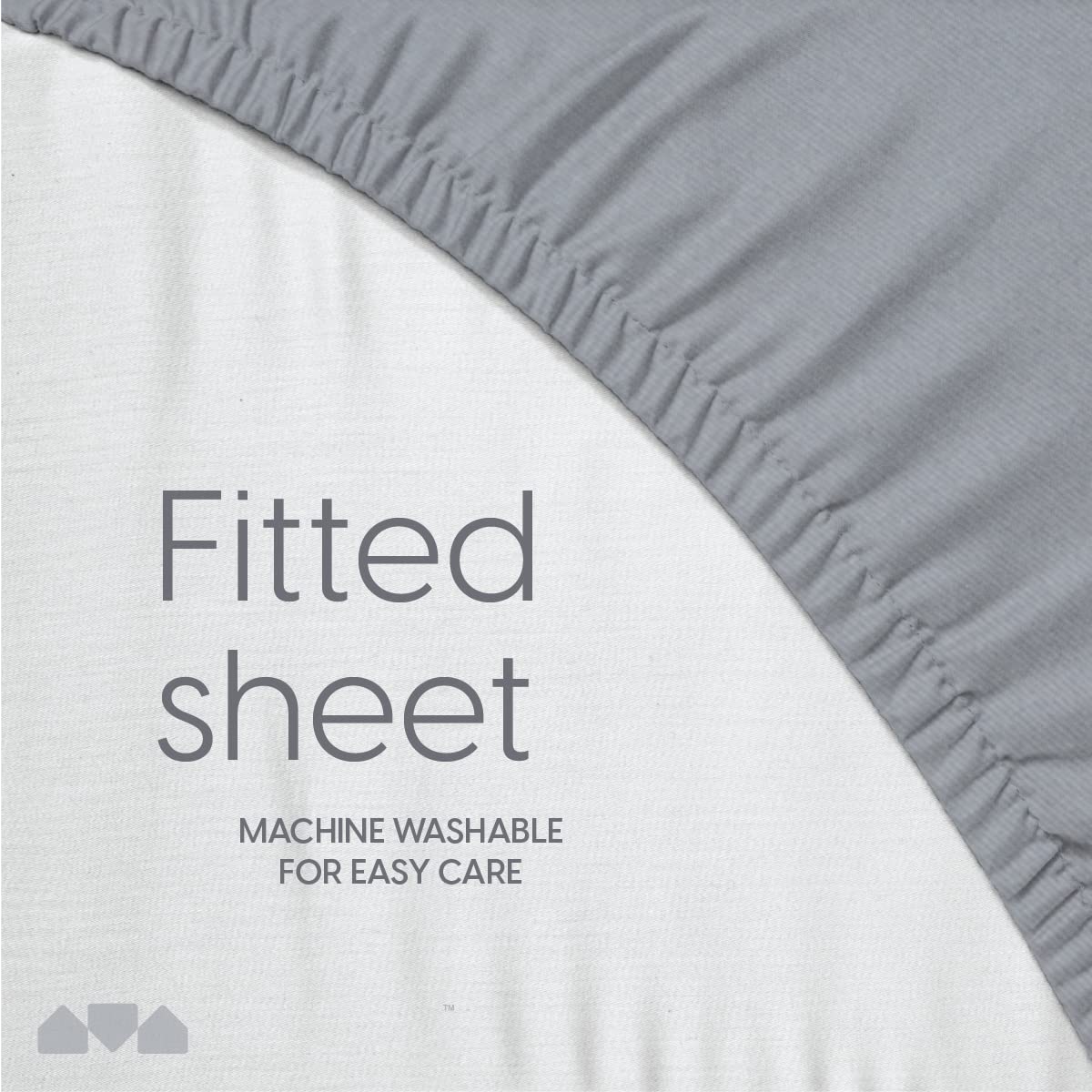 Fitted Sheet For The Milliard Trifold Mattress, Super Soft And Cozy Washable Grey Sheet (Single, 4')
