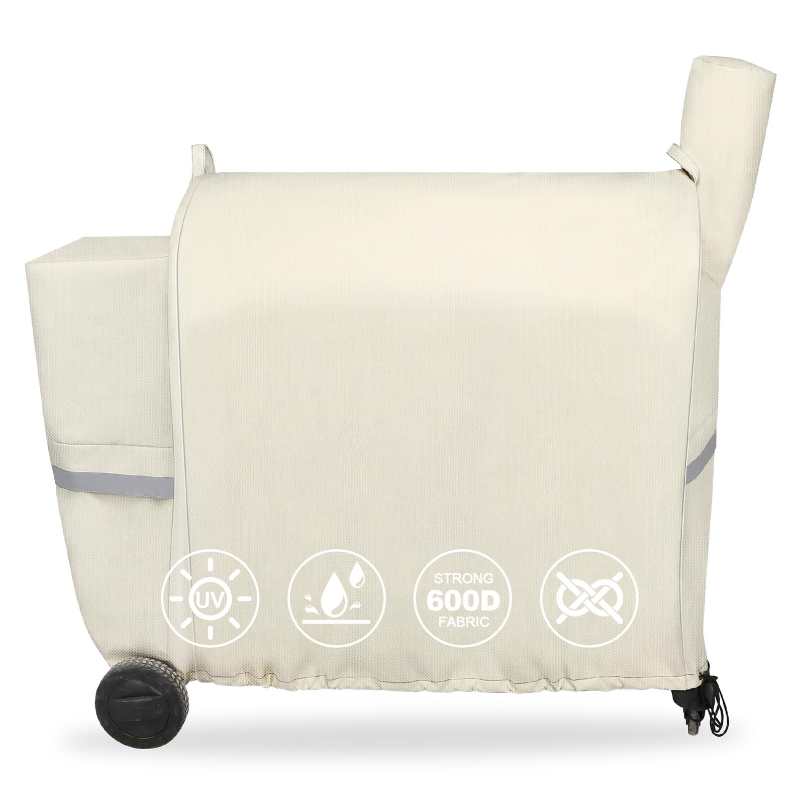 Qulimetal Pellet Grill Cover For Traeger Pro 34/780, Texas Elite 34, Eastwood 34 Series Pellet Grills, Z Grills 700/550/600, 600