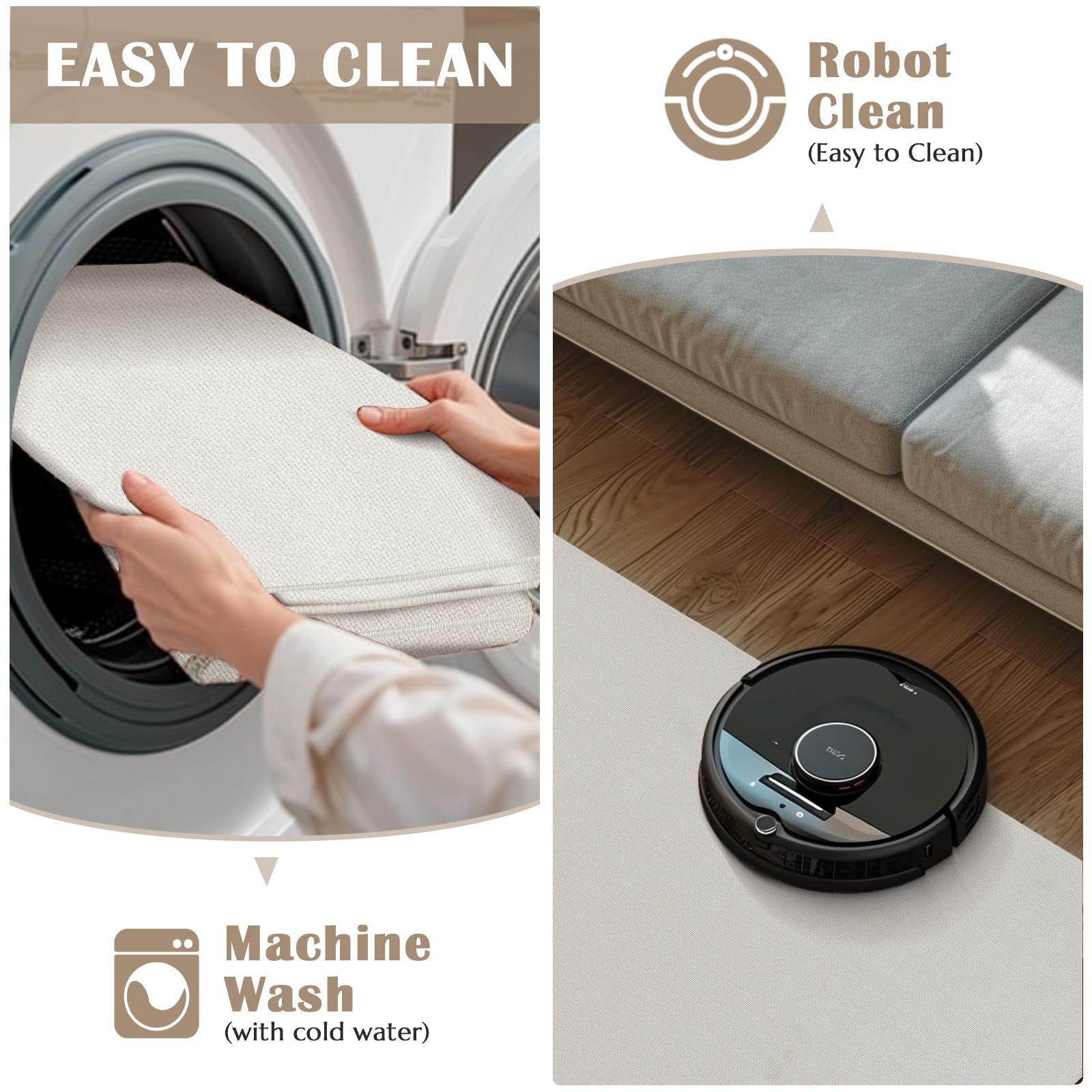 Jinchan Modern Runner Rug 2X5 Washable Rug Hallway Grid Accent Rug Kitchen Rug Indoor Floor Cover Geometric Contemporary Rug Non