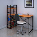 Nilkamal Dalton Engineered Wood Study Desk In Teak Finish | 1 Year Warranty | MultiPurpose Workstation For Students, Profession