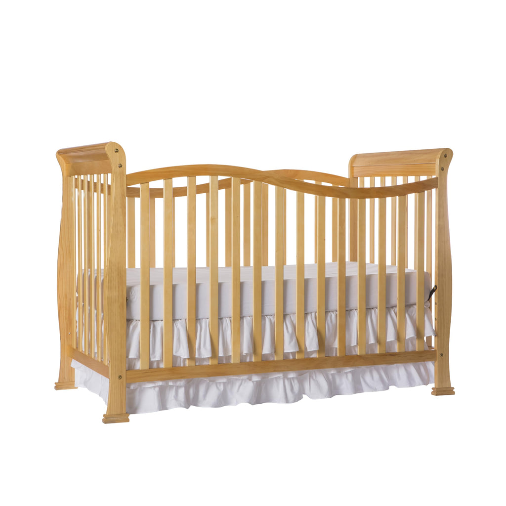 Dream On Me Violet 7-In-1 Convertible Life Style Crib In Natural, Greenguard Gold Certified, 4 Mattress Height Settings, Made Of Sustainable New Zealand Pinewood