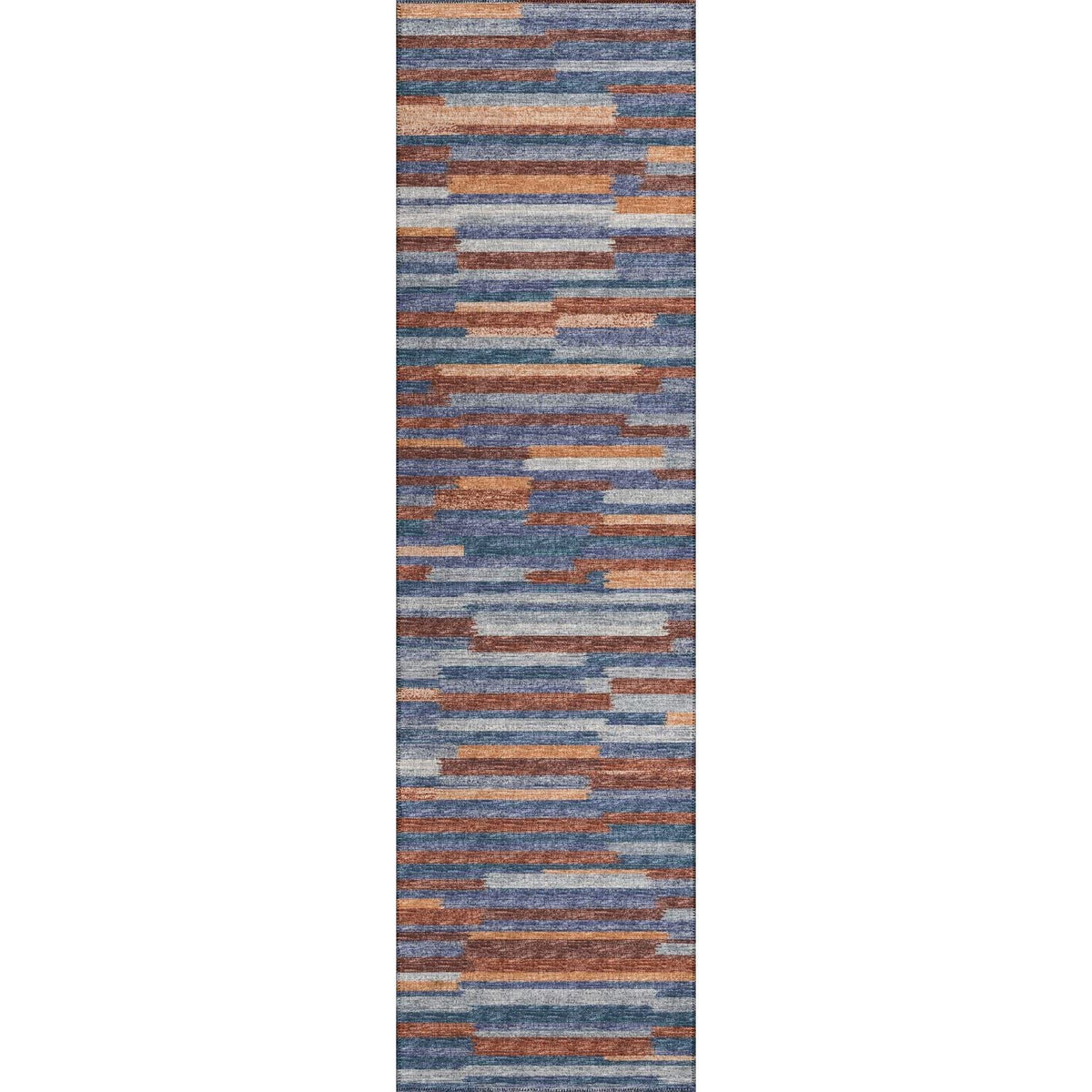 Sedona Sn8 Blue Transitional Rug Runner 2' 3&quot; X 7 ' 6&quot;