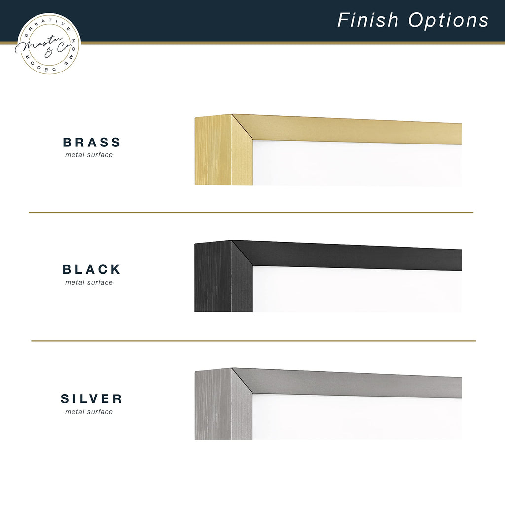 Mcs Master & Co. Foundry Metal Gallery Wall Frame, Brass, 12.5 X 12.5 In Without Mat