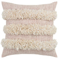 Rizzy Home Donny Osmond Stripe 20" X 20" Poly Pillow With Cotton Cover-Cream And Blush