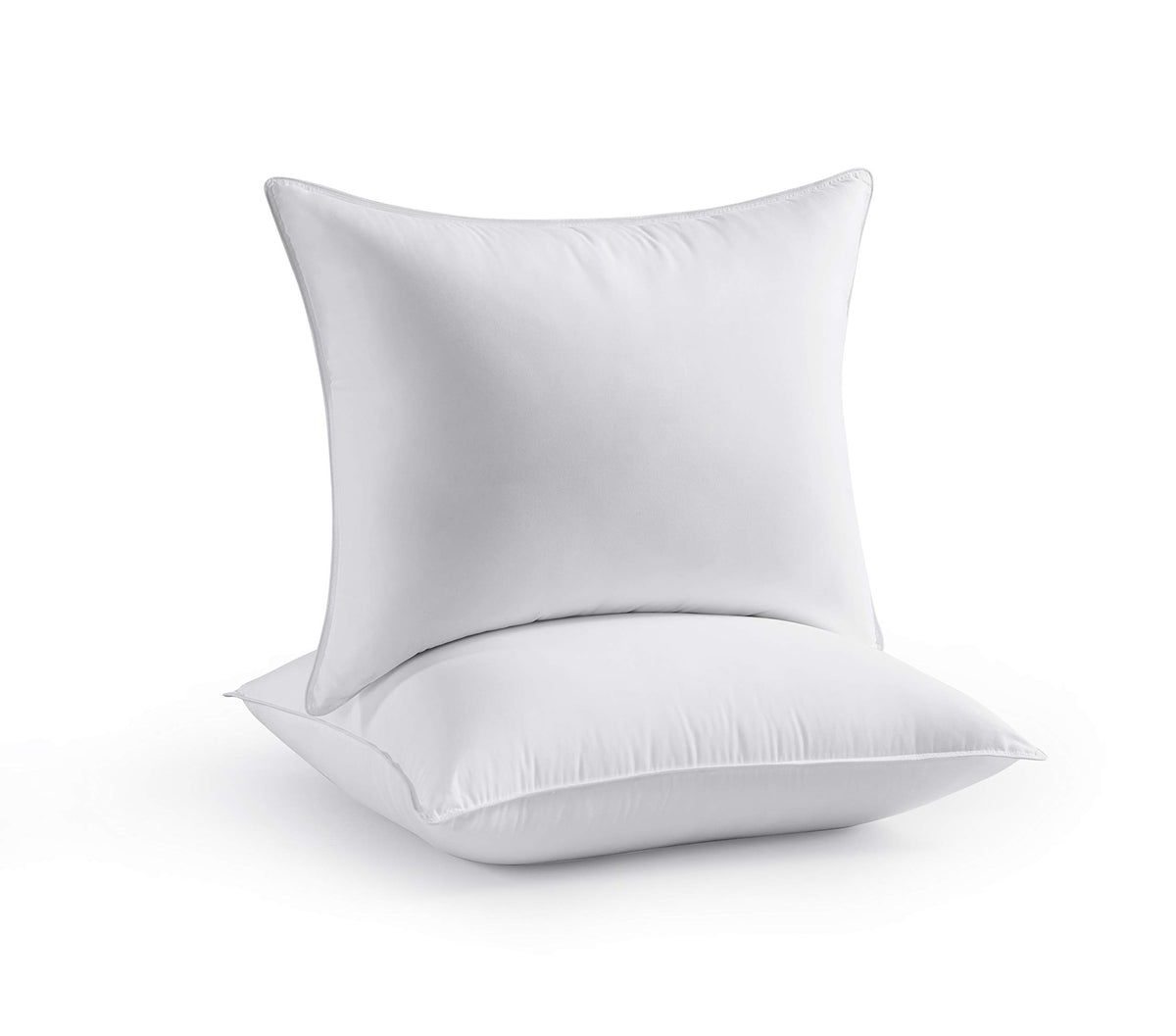Seward Park Bed Pillow Standard Size Set Of 2, Shams Insert 20 X 26 Inch, Down Alternative Cooling Pillows For Stomach, Side Or