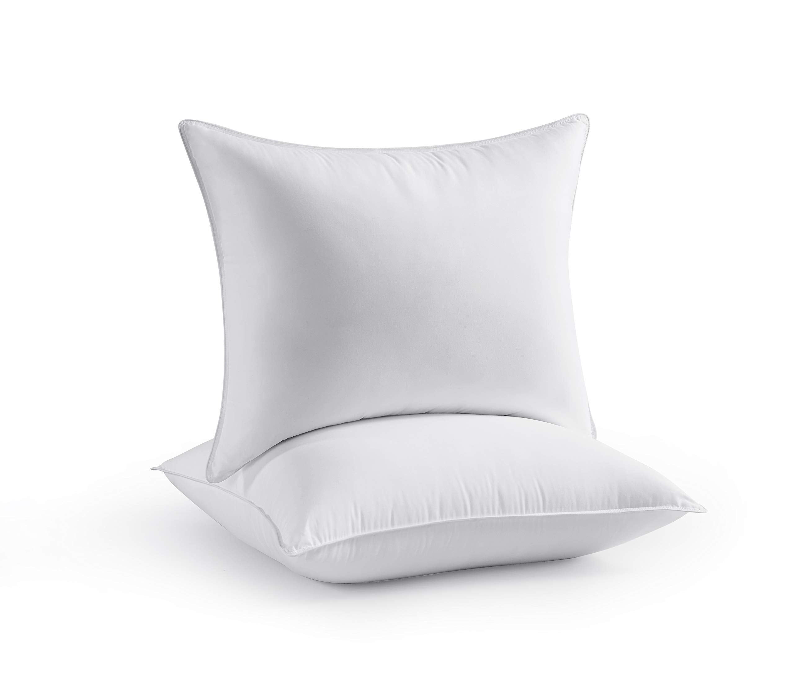 Seward Park Bed Pillow Standard Size Set Of 2, Shams Insert 20 X 26 Inch, Down Alternative Cooling Pillows For Stomach, Side Or