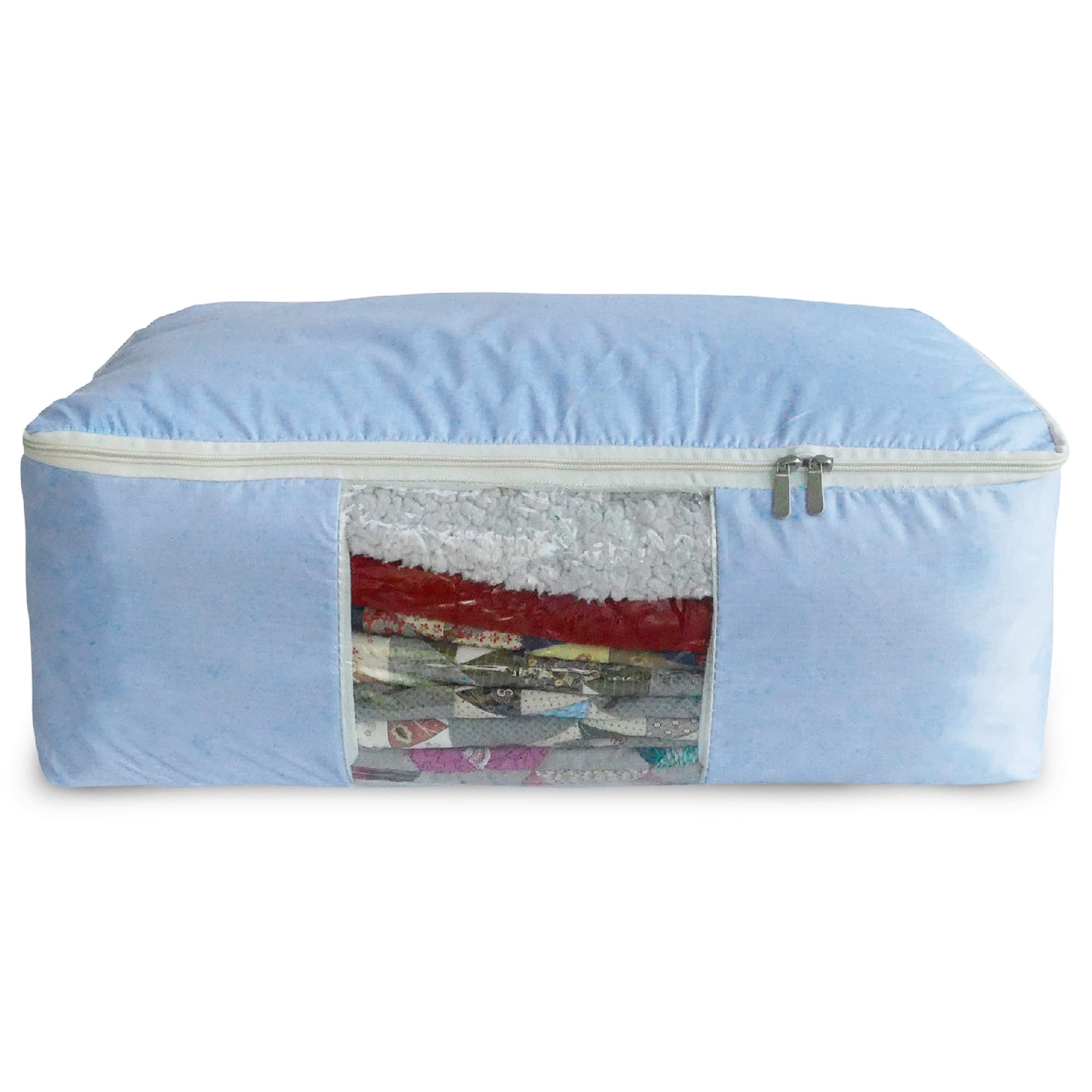 Madam Sew Quilt Blanket Storage Bag|Storage Bag|Comforter Storage Bag for Clothes, Quilts, Bedding|Linen Storage Bag with See-Th