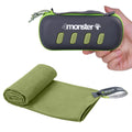 4Monster Microfiber Towel, Travel Towel, Camping Towel,Medium Size 24 x 48, Fast Drying, Soft Light Weight,Suitable for Gym, Bea