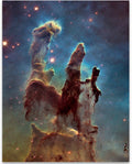Astronomy Poster - Pillars Of Creation - Photo from Hubble Space Telescope - 11x14 Unframed Art Print - Vintage Posters Dark Aca