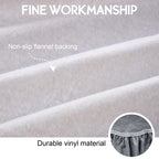 3 Pcs Picnic Table And Bench Fitted Tablecloth Cover For 6 Ft Table 30 X 72 Inch Vinyl Fitted Elastic Edges Waterproof Wipeable