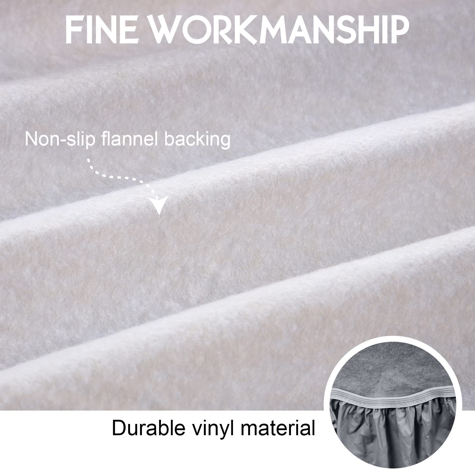 3 Pcs Picnic Table And Bench Fitted Tablecloth Cover For 6 Ft Table 30 X 72 Inch Vinyl Fitted Elastic Edges Waterproof Wipeable