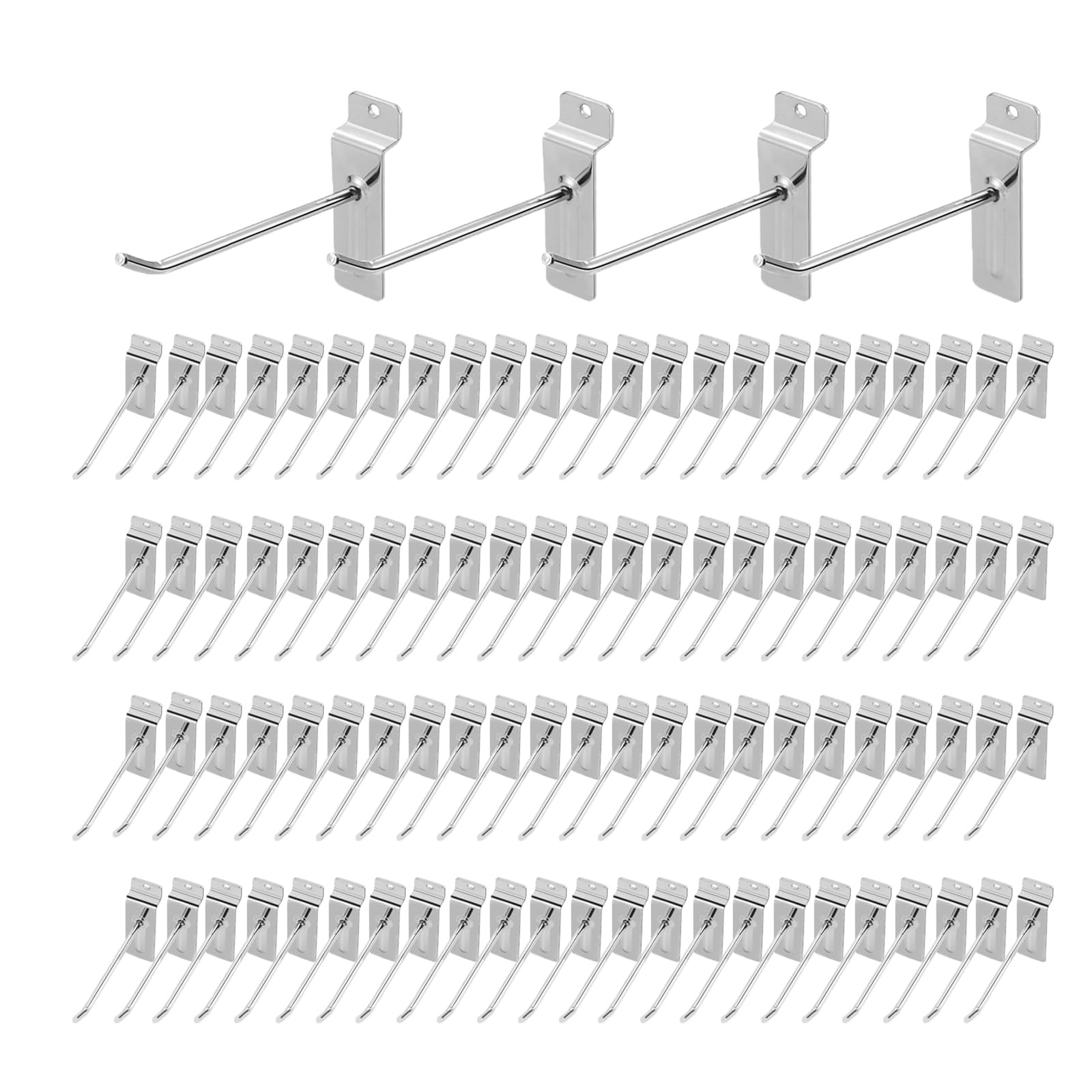 Polmart 6' Heavy Duty Slatwall Panel Hooks - Pack Of 96 (6-Inch)