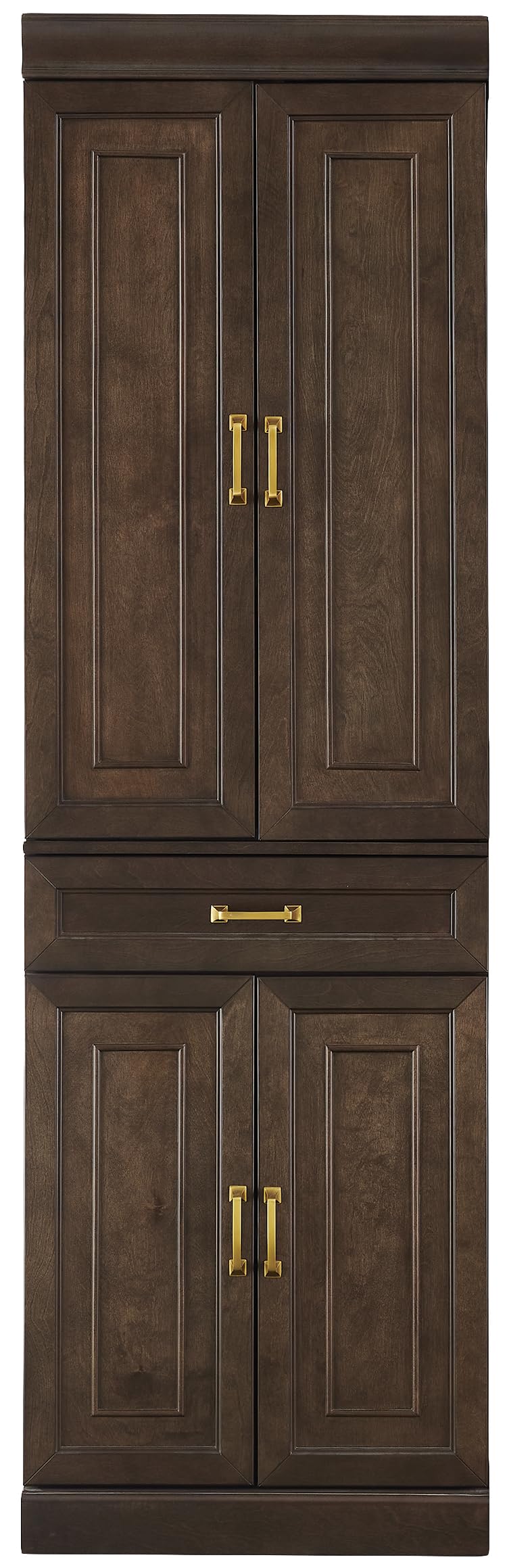 Crosley Furniture Stanton Pantry Storage Cabinet with Shelves, Kitchen, Dining, or Laundry Room, Coffee