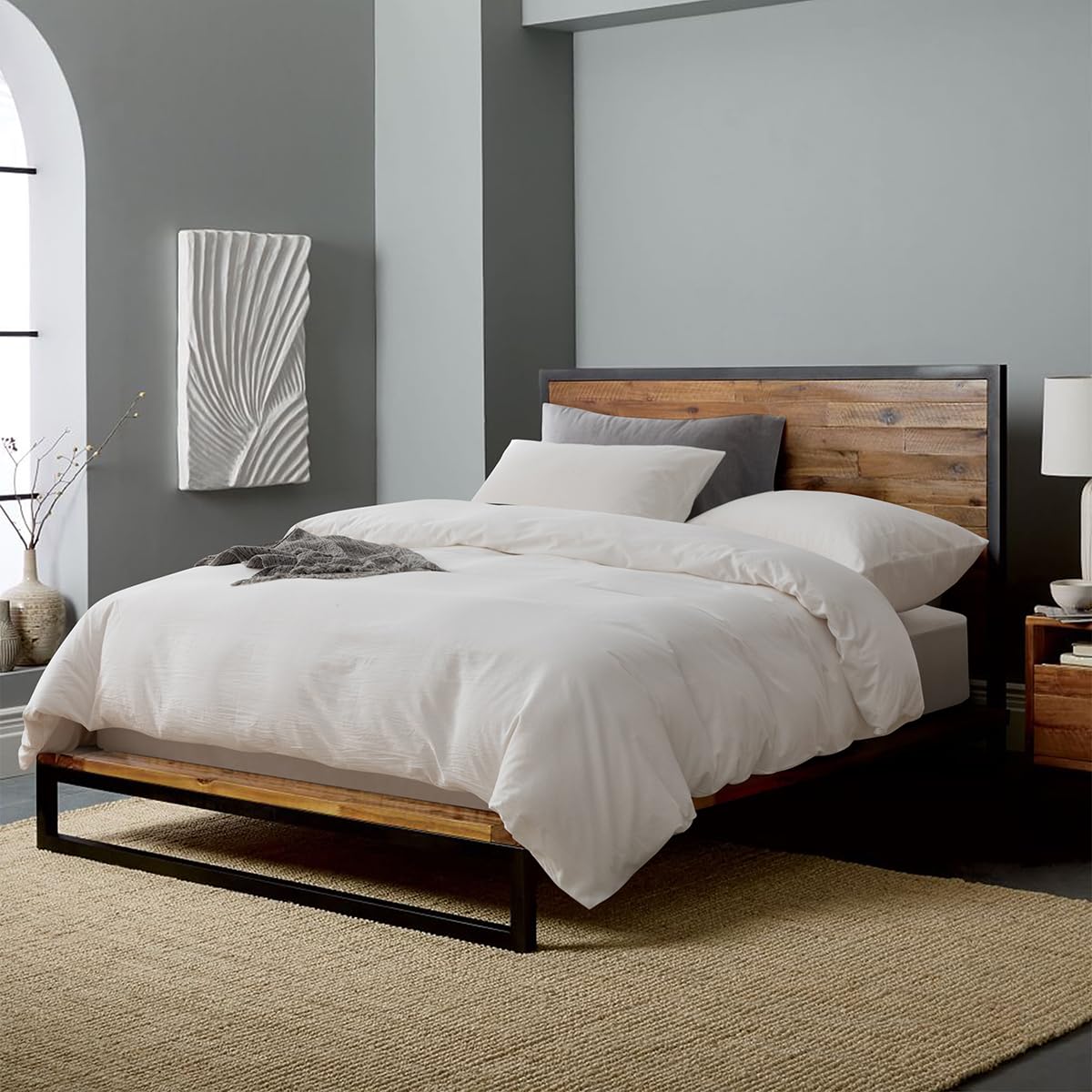 Ecocott White Duvet Cover Full Size, 100% Washed Cotton 1 Duvet Cover With Zipper And 2 Pillowcases, Ultra Soft And Easy Care Br