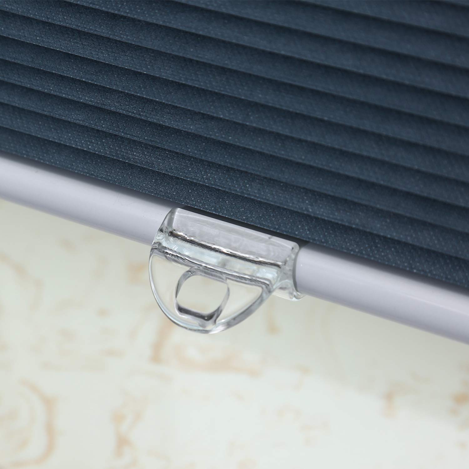 Blackout Shades, Room Darkening Honeycomb Blinds, Cordless Lift System, 24'' Wide X 64'' Wide, Ocean Blue(Blackout)