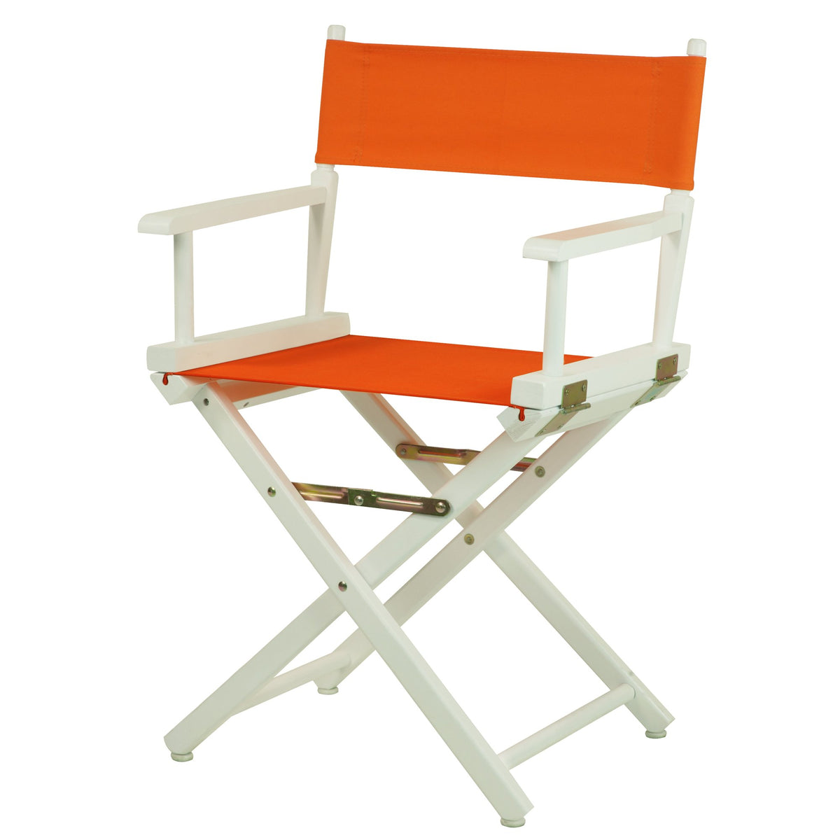 Casual Home 18&quot; Director'S Chair White Frame With Tangerine Canvas