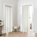 Koufall Door Curtain For Doorways,Tab Top Privacy Boho Sheer Linen Doorway Curtains,78 Inch Long,Cream