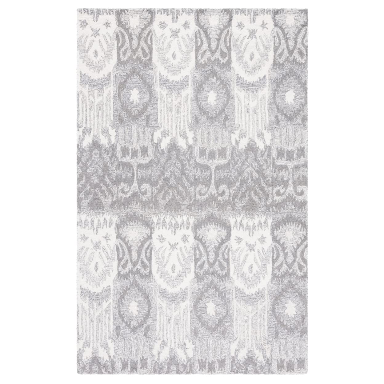 SAFAVIEH Horizon Shag Collection Runner Rug - 2 x 15, Grey & Green, Modern Abstract Design, Non-Shedding & Easy Care, 2.6-inch
