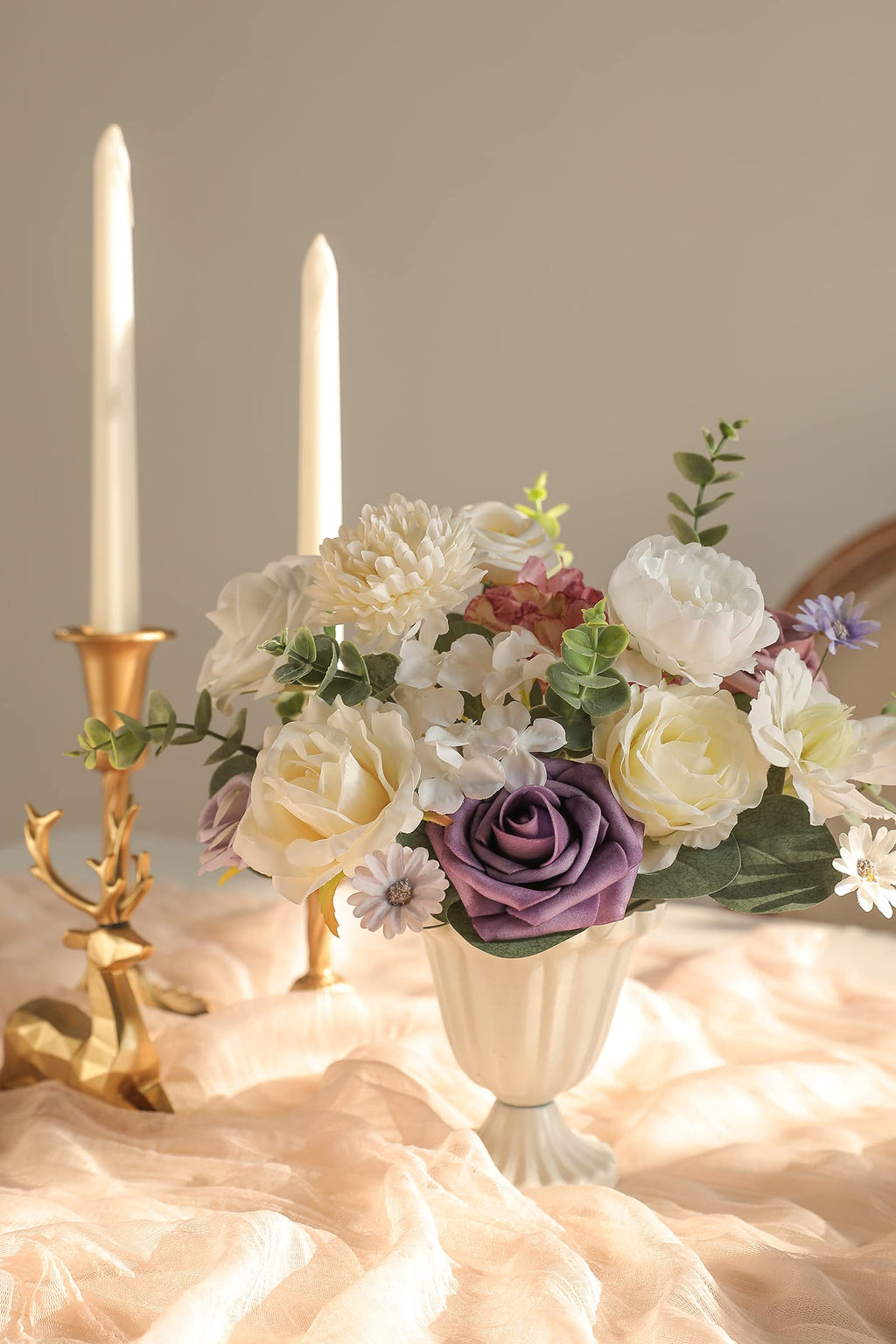 Serra Flora Artificial Flowers Combo Box Set Faux Flowers Bulk Flower Leaf With Stems Arrangements For Diy Wedding Bouquets Part