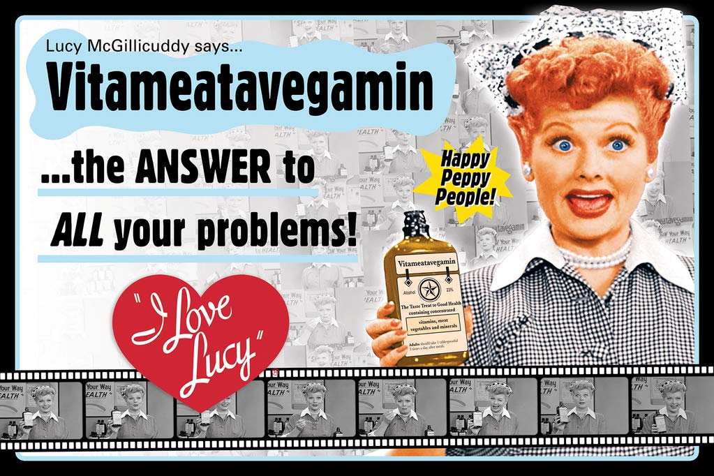 Buyartforless The I Love Lucy Show - Vitameatavegamin 36x24 Classic TV Art Print Poster