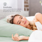 Tafts Bamboo Sheets Full Size Bed Sheets 5 Piece Set, Pure 100% Organic Bamboo, 17” Deep Pockets - Luxuriously Soft, Silky Smooth, Cooling, Double Stitched, Lifetime Quality Guarantee (Green)