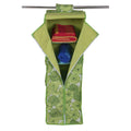 Kuber Industries Rexine Hanging 5 Shelf Wardrobe Organiser (Green),Ctktlug876
