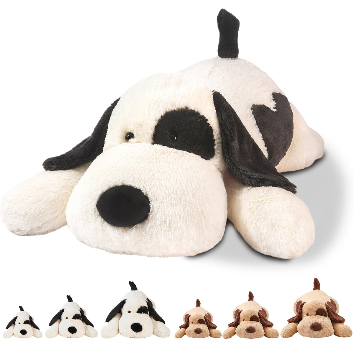 ZPIUU Dog Weighted Stuffed Animals,30 Inch 5.5 lbs Weighted Plush Animals,Giant Puppy Plush Pillow Toy, Gifts for Kids, Boys and