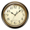 Plumeet Retro Wall Clock, 13 Non Ticking Classic Silent Metal Wall Clocks Decorative Kitchen Living Room Bedroom, Arabic Numer