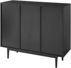 Crosley Furniture Liam Record Storage Cube Bookcase with 6 Cubes, Vinyl Record Holder and Bookshelf, Black