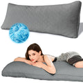 Ubauba Memory Foam Body Pillow, Full Large Body Pillows For Adults, Firm & Fluffy Long Bed Pillows For Sleeping (20X54 Inch, Gre
