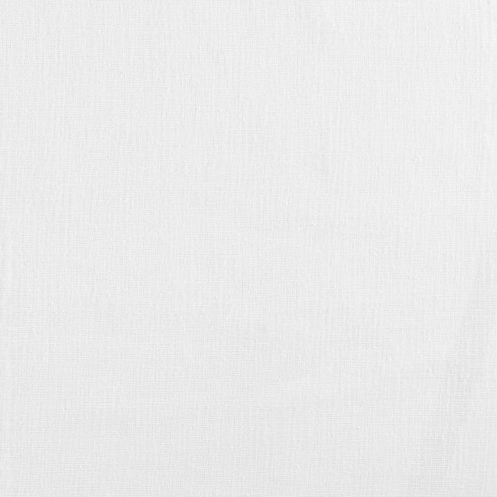 Exclusive Home Rp Belgian Textured Linen Look Jacquard Sheer Rod Pocket Curtain Panel, Pair, 50X96, Winter White