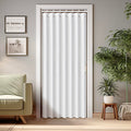 Vatge Door Curtains for Doorway, Folding Door Curtains Interior Closet Curtains for Bedroom, Bathroom, and Laundry Room, Pleated