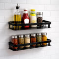 Miorah 2 Pack Bathroom Organiser Without Drill  Bathroom Shelves Rustproof Wall Organizer Rack For Toiletries & Shower Storage 