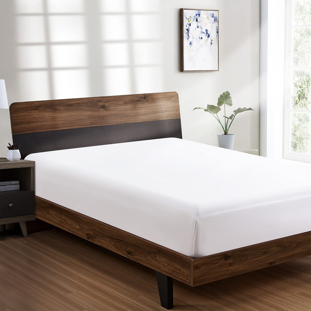 Freshculture Full Fitted Sheet Only - Hotel Quality Fitted Sheet Full Size - Ultra Soft & Breathable - Brushed Microfiber - Deep